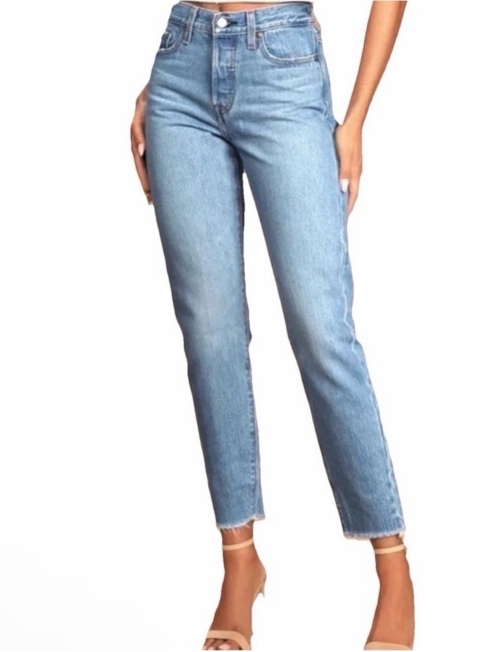 Levi’s 501 Skinny Raw Hem Jeans Size 28x32